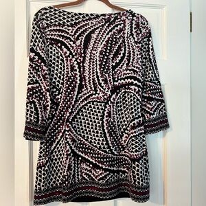 Whom Tunic 3/4 Sleeve Blouse